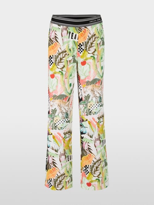 WASHINGTON wide trousers with print