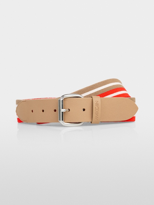 Ceinture de hanches en textile rayé