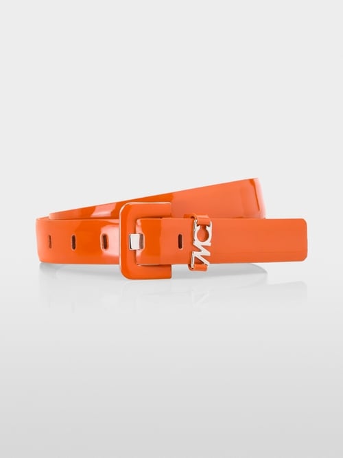 Ceinture en cuir verni brillant