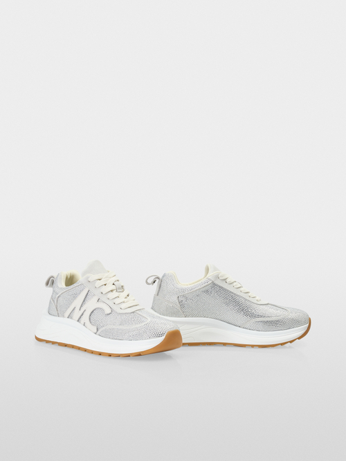 Crystal-studded running sneakers