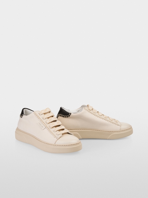 Chunky canvas trainers