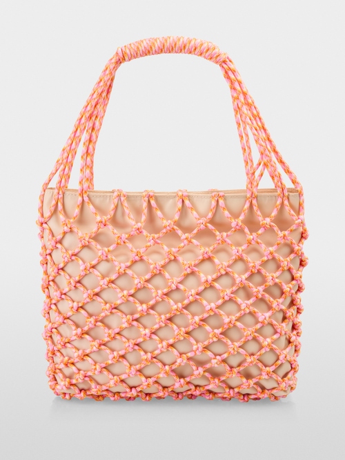 Sacoche en corde multicolore