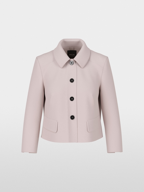 Short jacket with sleeve slits