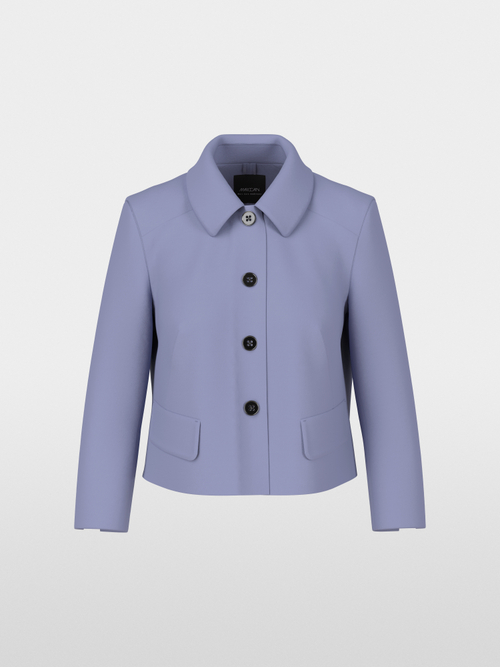 Short jacket with sleeve slits