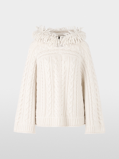 Knitted in Germany cable-knit jumper