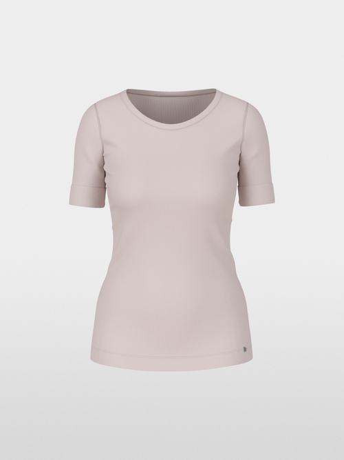 T-shirt with turn-up sleeves