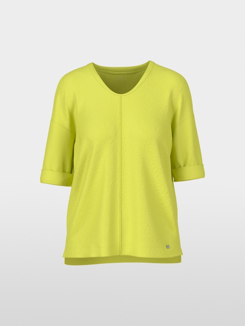 Blouse shirt with V-neck