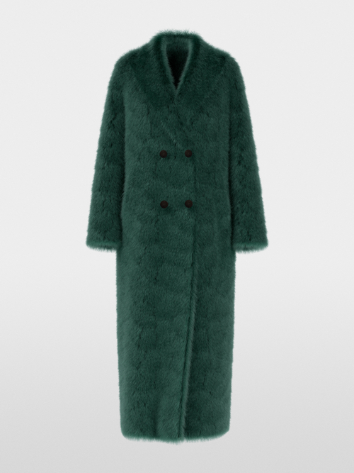 Long faux fur coat