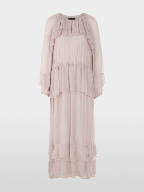 Floor-length flounce dress