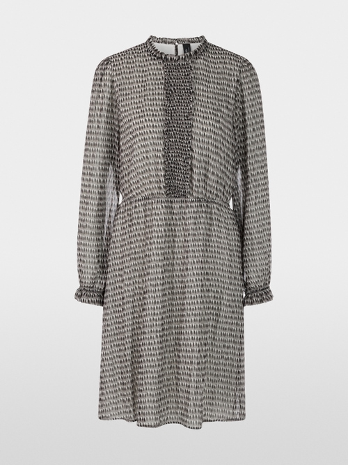 Robe imprimée à mini volants