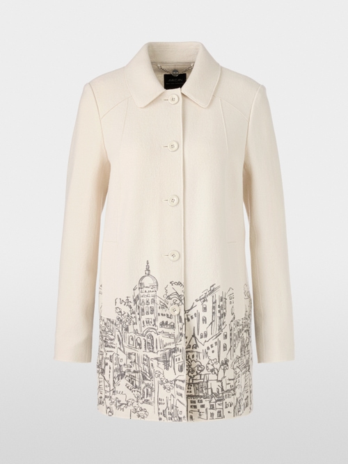 Manteau en laine bouillie Knitted in Germany