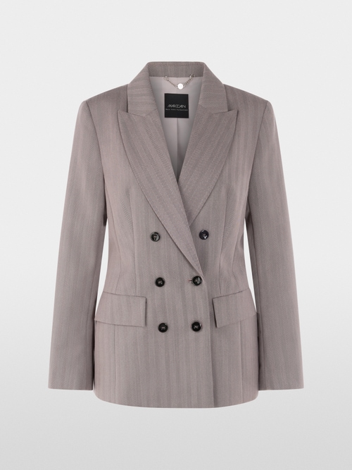 Blazer oversize à motif chevrons