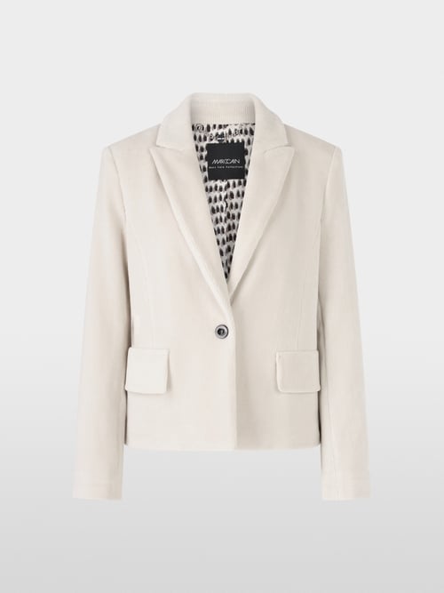 Cord blazer in cotton blend