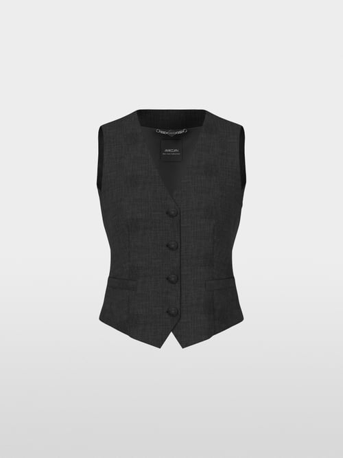 Fitted waistcoat with small belt