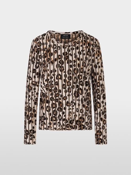 Knitted in Germany striped leo jumper