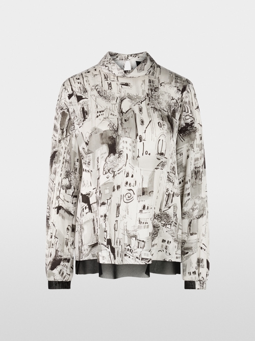 Blouse with CITY print