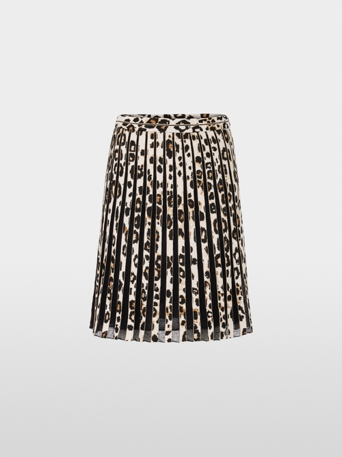 Knitted in Germany leo print mini skirt