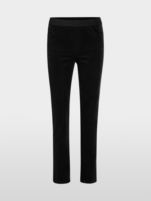 SIENA slip-on trousers in velvet