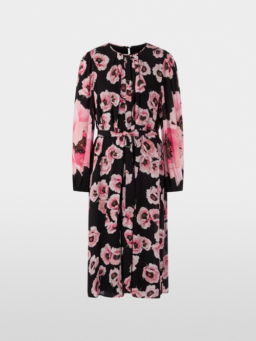 Midi dress with floral pattern
