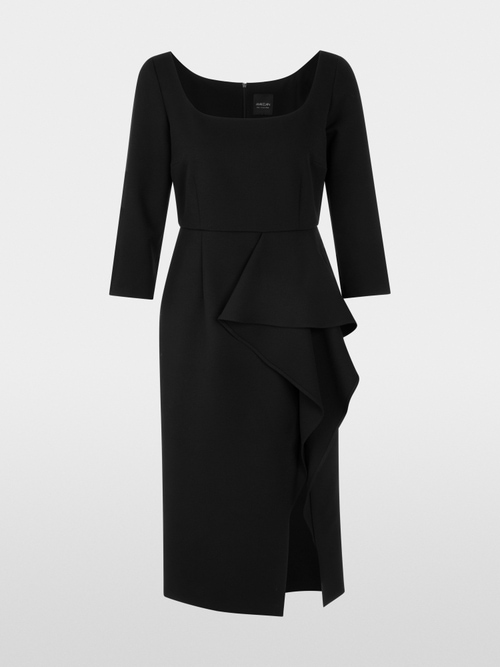 Dress with wide flounce