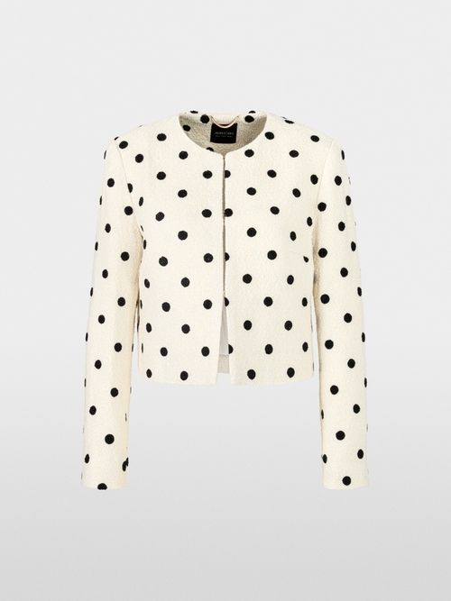 Jacke mit Polka Dots im Couture-Stil