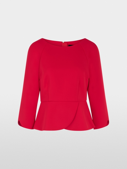 Elegant blouse with peplum