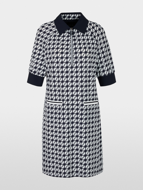 Scuba jersey print dress