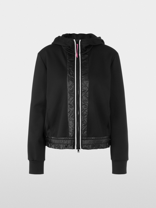 Sporty jacket with contrasting stripes