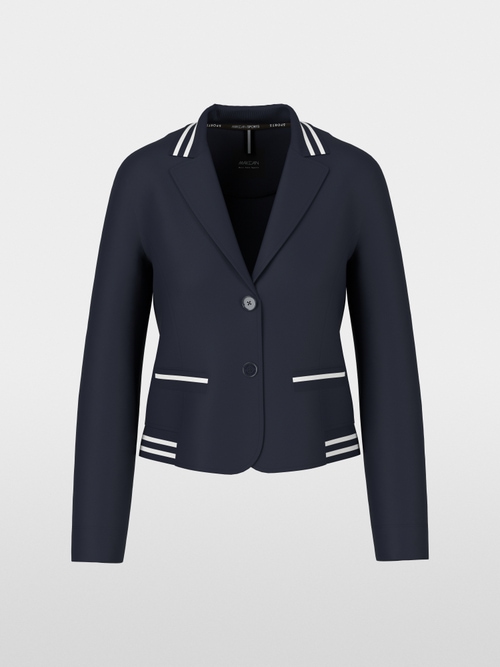 Fitted jersey blazer