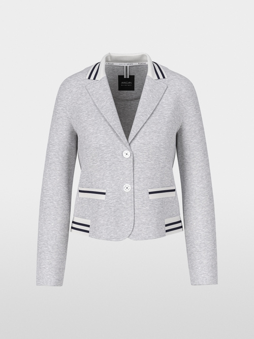 Fitted jersey blazer