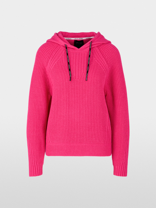 Knitted in Germany hooded jumper