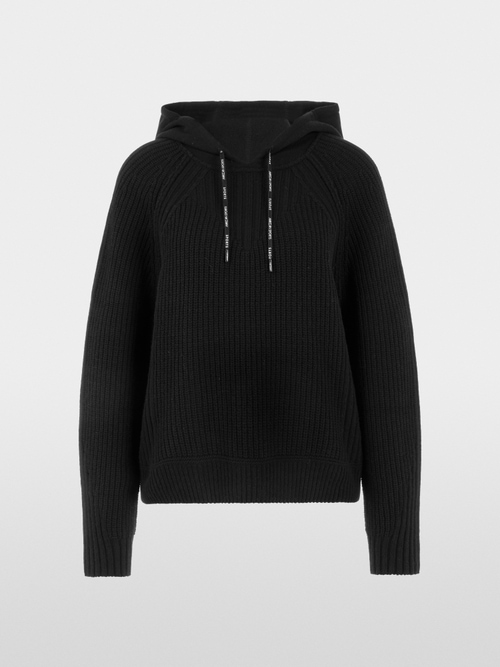 Knitted in Germany hooded jumper