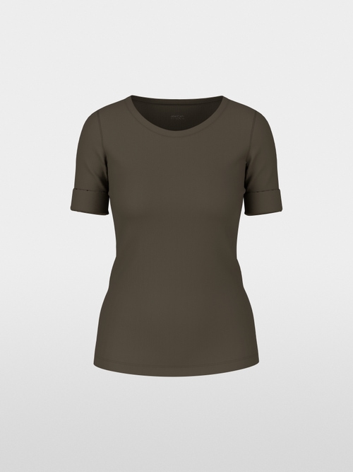 Basic shirt van stretchkatoen