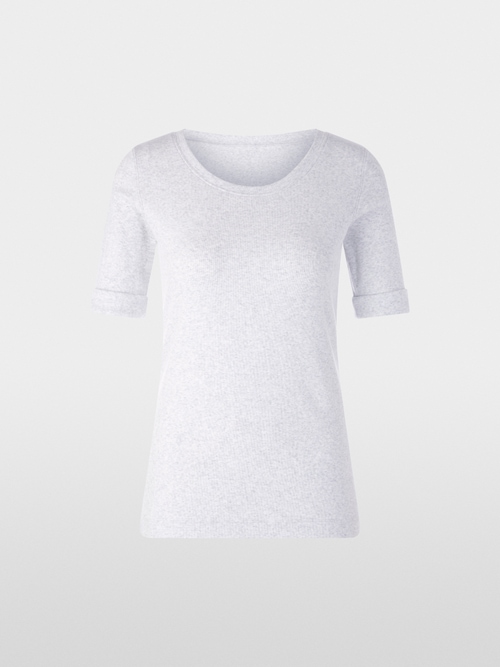 Basic-Shirt aus Baumwollstretch