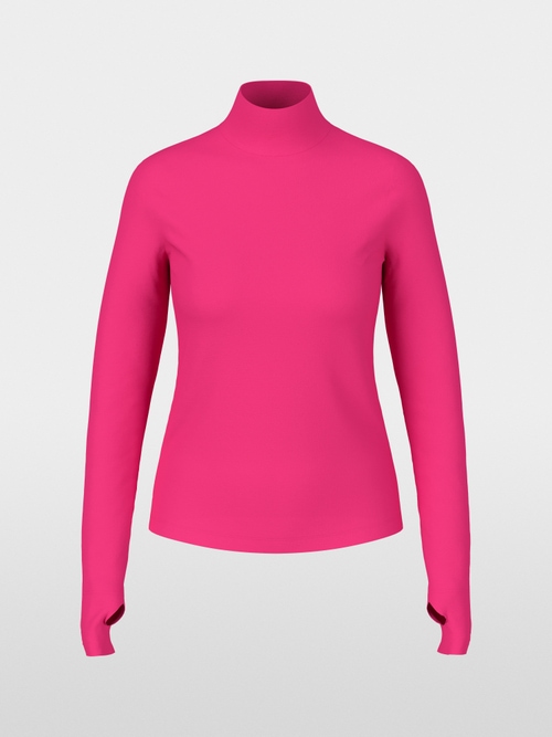Long-sleeved turtleneck top