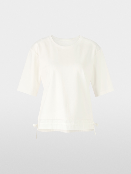 Boxy T-shirt met trekkoord