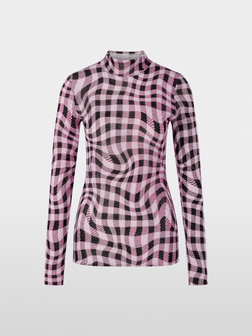 Long-sleeved shirt with turtleneck