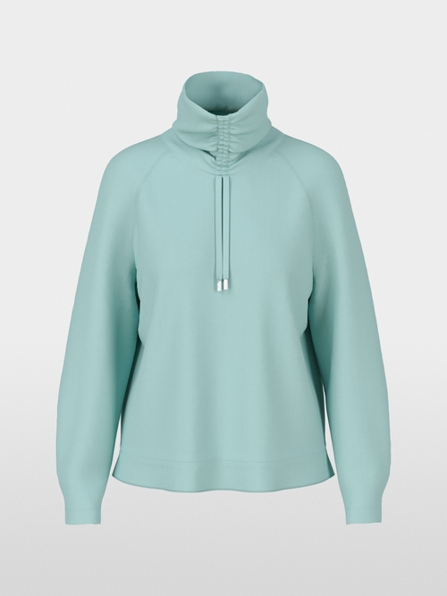 Langarmshirt mit Rollkragen & Tunnelzug
