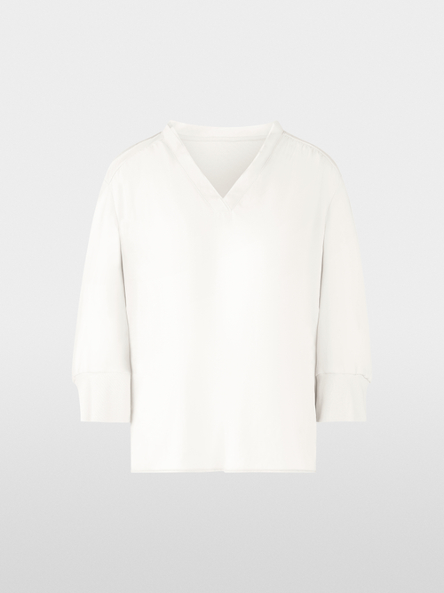 Blouse shirt in a mix of materials