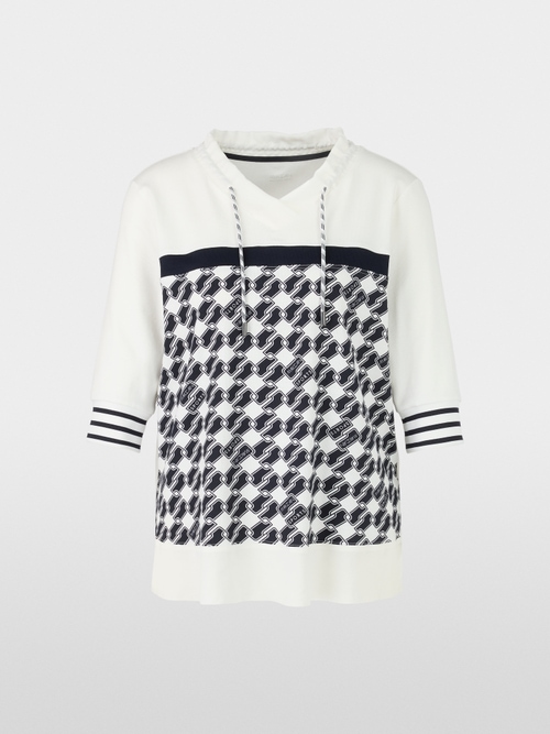 Blouse shirt with cube design