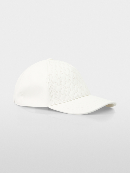 Leather look cap