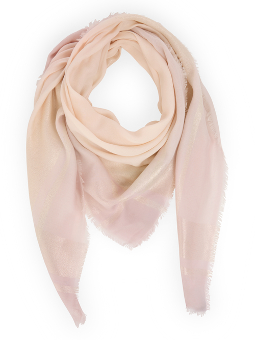 Marc Cain Women's White Square Scarf With Fringed Edge, 8 (N1)