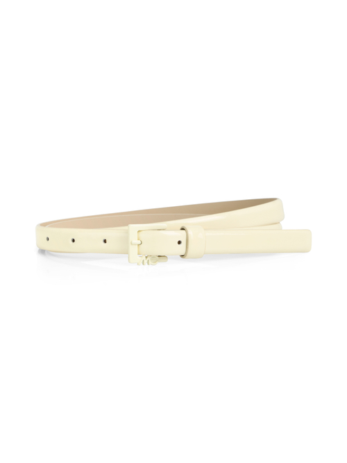 Marc Cain Women's Yellow Narrow Leather Belt With Buckle, 16 (N5)
