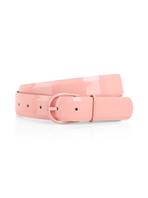 Marc Cain Women's Red Patent Leather Belt With Logo Embossing, 8 (N1)