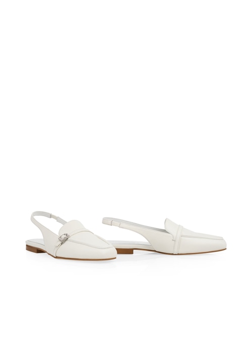 Marc Cain Women's White Elegant Calfskin Shoes, 6 (G4)