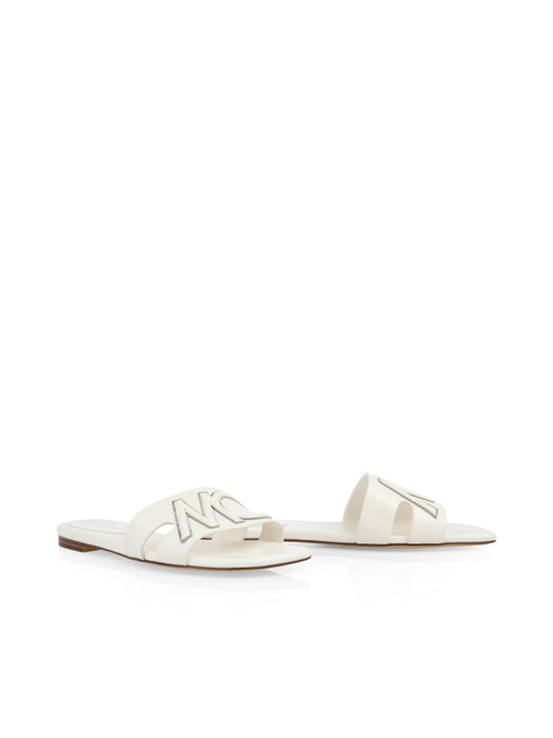 Marc Cain Women's White Flat Sandals With Decorative Straps, 8 (G6)