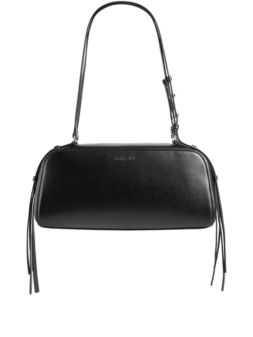 Marc Cain Women's Black Recycled Leather Bowling Bag, 8 (N1)