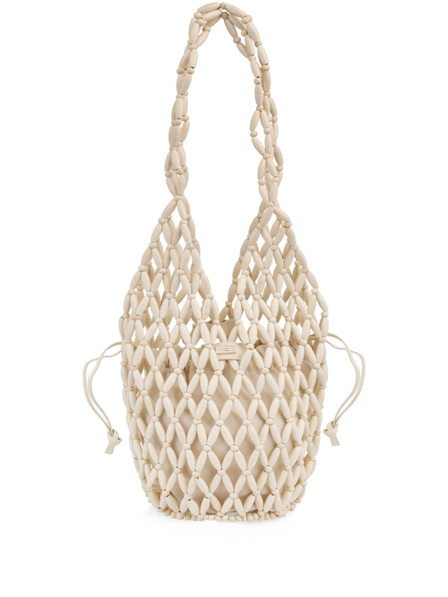 Marc Cain Women's White Handmade Shoulder Bag, 8 (N1)