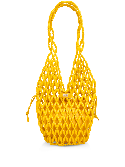 Marc Cain Women's Yellow Handmade Shoulder Bag, 8 (N1)