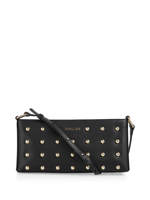 Marc Cain Women's Black Mini Leather Bag With Stud Details, 8 (N1)